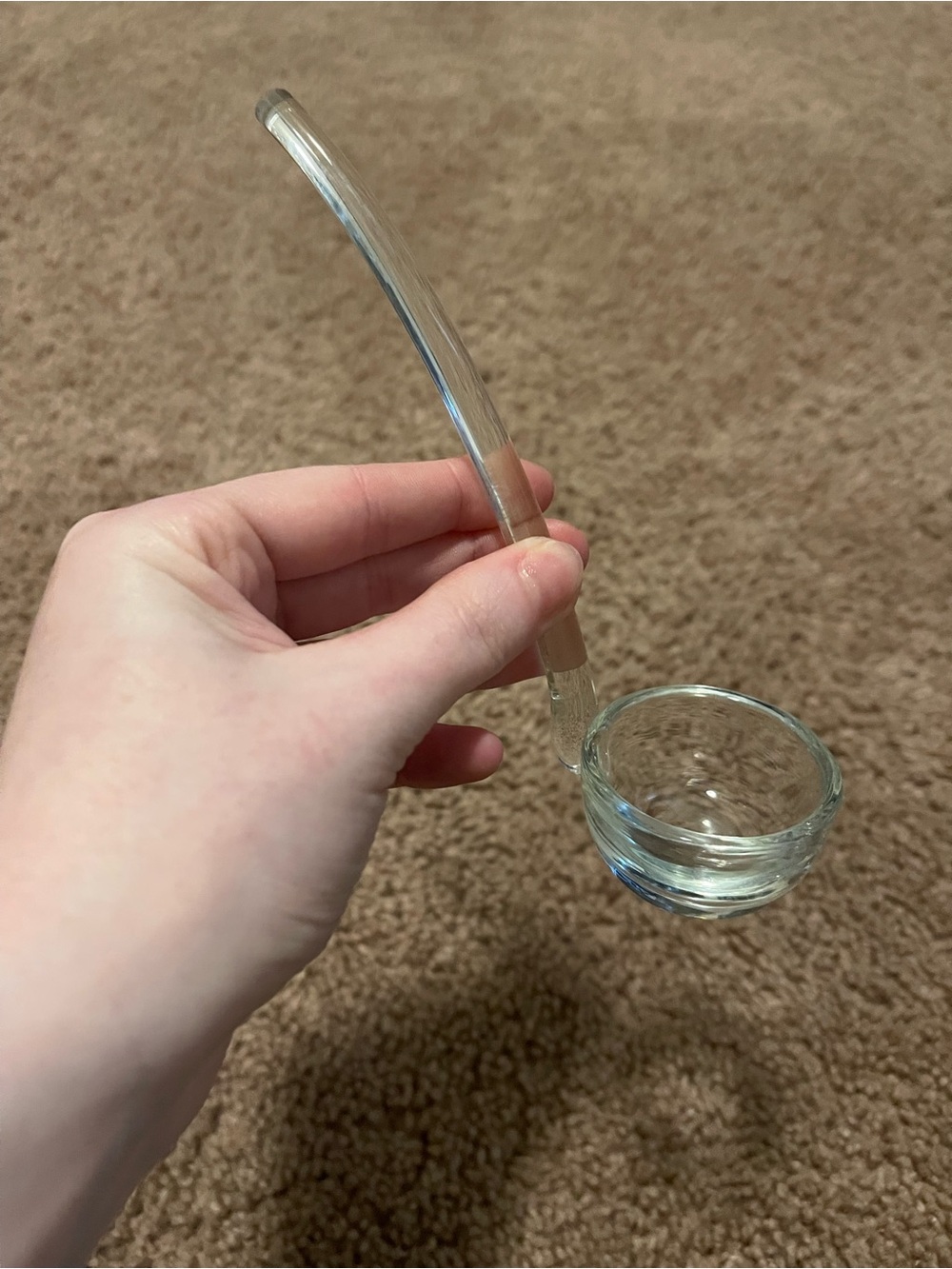 Clear Glass Ladle Spoon for Home Dining